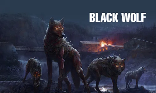 black wolf